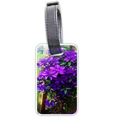 Purple Flowers Luggage Tag (one Side) by Rbrendes