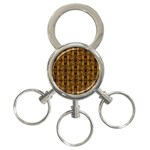 Bamboo 3-Ring Key Chain Front