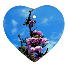 Pink Flower Heart Ornament by Rbrendes