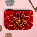 Red Dahila Coin Change Purse Front