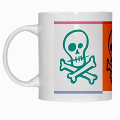 Skull White Coffee Mug by Siebenhuehner