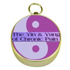 Yin & Yang Of Chronic Pain Gold Compass by FunWithFibro