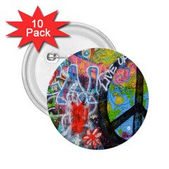 Prague Graffiti 2 25  Button (10 Pack) by StuffOrSomething