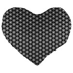 Groovy Circles 19  Premium Heart Shape Cushion Front