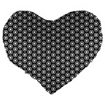 Groovy Circles 19  Premium Heart Shape Cushion Back