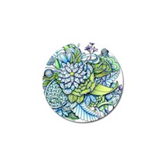 Peaceful Flower Garden Golf Ball Marker by Zandiepants