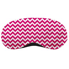 Hot Pink And White Zigzag Sleeping Mask by Zandiepants