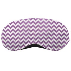 Lilac And White Zigzag Sleeping Mask by Zandiepants