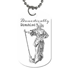 Domestically Disabled Dog Tag (one Sided) by StuffOrSomething