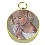 Prayinggirl Gold Compass Front