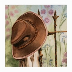 Hat On The Fence Glasses Cloth (medium, Two Sided) by TonyaButcher