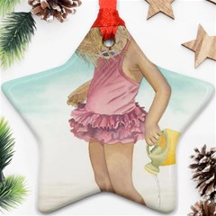 Beach Play Sm Star Ornament by TonyaButcher