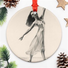 Perfect Grace Round Ornament by TonyaButcher