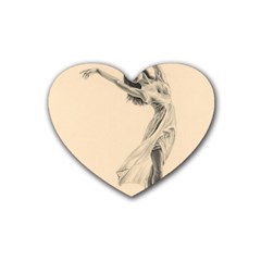 Graceful Dancer Drink Coasters (heart) by TonyaButcher