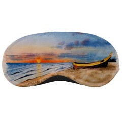 Sunset Beach Watercolor Sleeping Mask by TonyaButcher