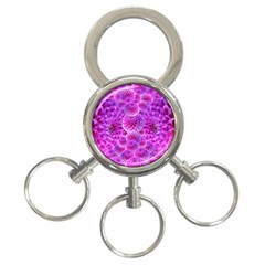 Purple Dahlias 3-ring Key Chain by FunWithFibro