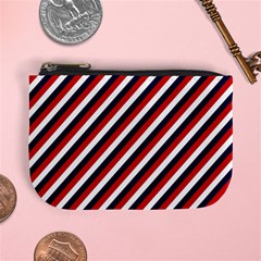 Diagonal Patriot Stripes Coin Change Purse by StuffOrSomething