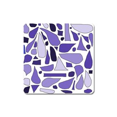 Silly Purples Magnet (square) by FunWithFibro