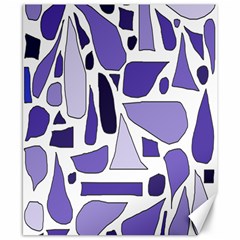 Silly Purples Canvas 8  X 10  (unframed) by FunWithFibro