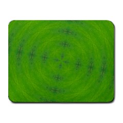 Go Green Kaleidoscope Small Mouse Pad (rectangle) by Fractalsandkaleidoscopes