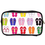 Flip Flop Collage Travel Toiletry Bag (Two Sides) Front