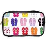 Flip Flop Collage Travel Toiletry Bag (Two Sides) Back