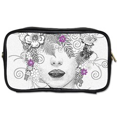 Flower Child Of Hope Travel Toiletry Bag (two Sides) by FunWithFibro