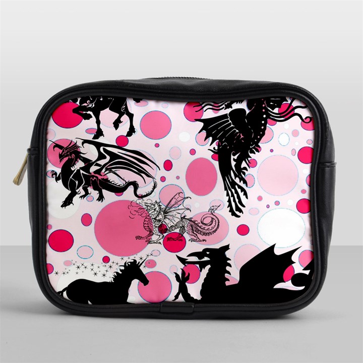 Fantasy In Pink Mini Travel Toiletry Bag (One Side)