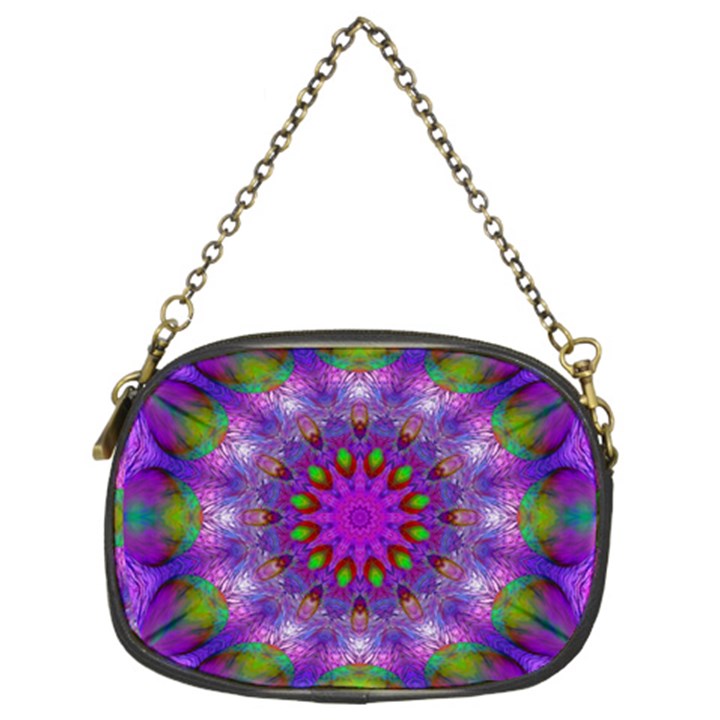 Rainbow At Dusk, Abstract Star Of Light Chain Purse (Two Sided) 