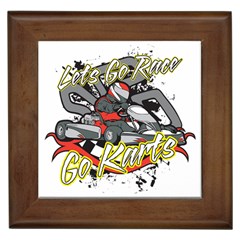 Lets Race Go Karts Framed Tile by MegaSportsFan