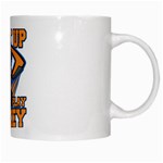 Shut Up and Play Hockey White Mug Right