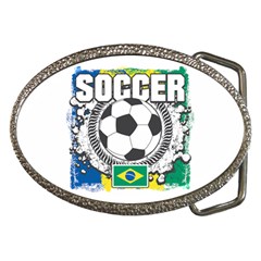 Soccer Brazil Belt Buckle by MegaSportsFan