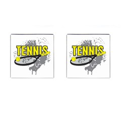 Tennis Cufflinks (square) by MegaSportsFan