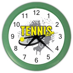 Tennis Color Wall Clock by MegaSportsFan