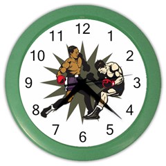 Knockout Boxing Color Wall Clock by MegaSportsFan