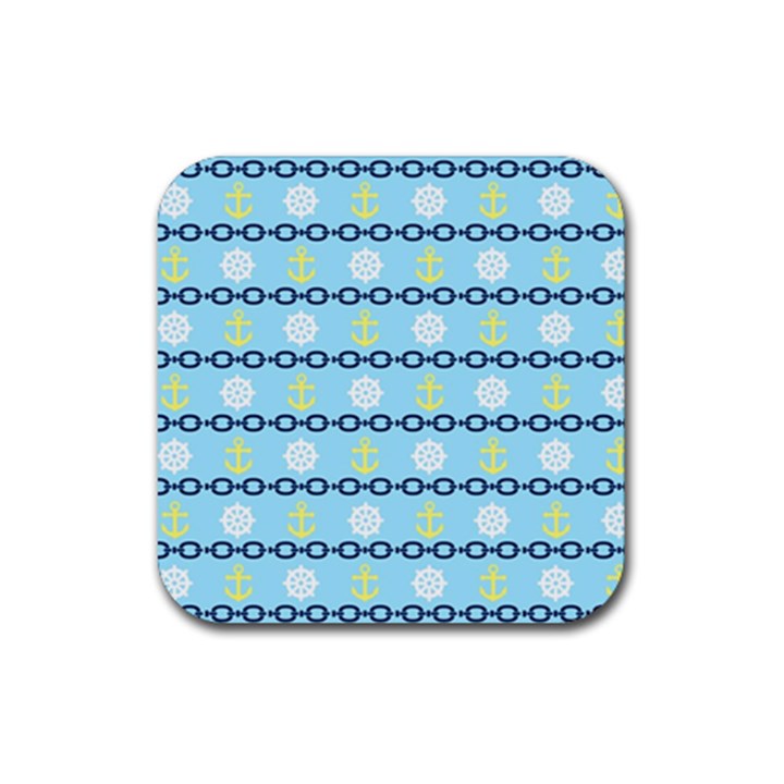 Anchors & Boat Wheels Drink Coaster (Square)