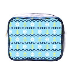 Anchors & Boat Wheels Mini Travel Toiletry Bag (one Side) by StuffOrSomething