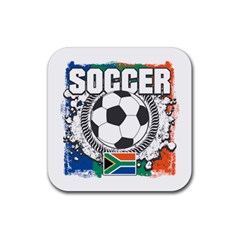 Soccer South Africa Rubber Coaster (square) by MegaSportsFan