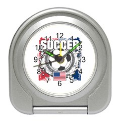 Soccer United States Of America Travel Alarm Clock by MegaSportsFan