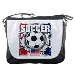 Soccer United States Of America Messenger Bag by MegaSportsFan