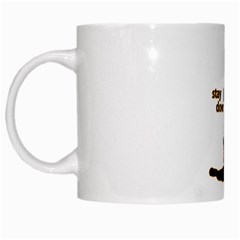 Stay Down Boxing White Mug by MegaSportsFan