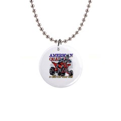 American Quad 1  Button Necklace by MegaSportsFan