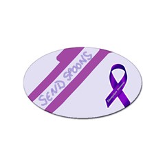 Send Spoons Sticker (oval) by FunWithFibro