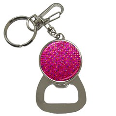 Polka Dot Sparkley Jewels 1 Bottle Opener Key Chain by MedusArt