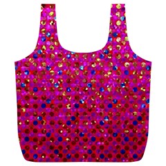 Polka Dot Sparkley Jewels 1 Reusable Bag (xl) by MedusArt