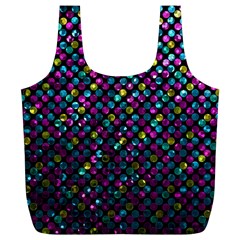 Polka Dot Sparkley Jewels 2 Reusable Bag (xl) by MedusArt