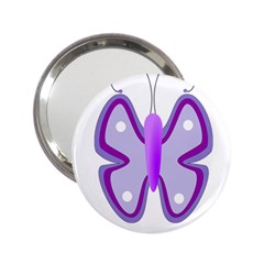 Cute Awareness Butterfly Handbag Mirror (2 25 ) by FunWithFibro