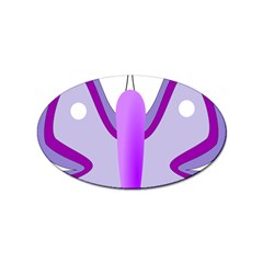 Cute Awareness Butterfly Sticker (oval) by FunWithFibro