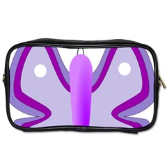 Cute Awareness Butterfly Travel Toiletry Bag (two Sides) by FunWithFibro