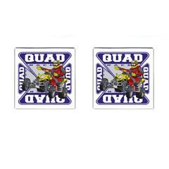 Quad Racer Cufflinks (square) by MegaSportsFan